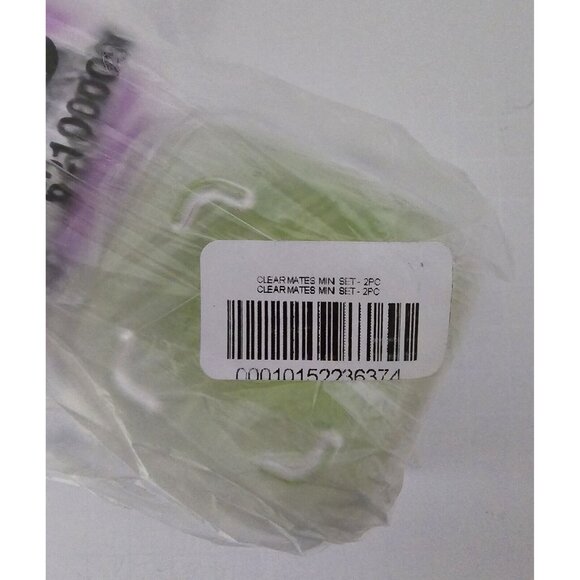 Tupperware Clear Mates Clearmates Mini Snack Container 2pc Set NEW Green Purple - Picture 4 of 8